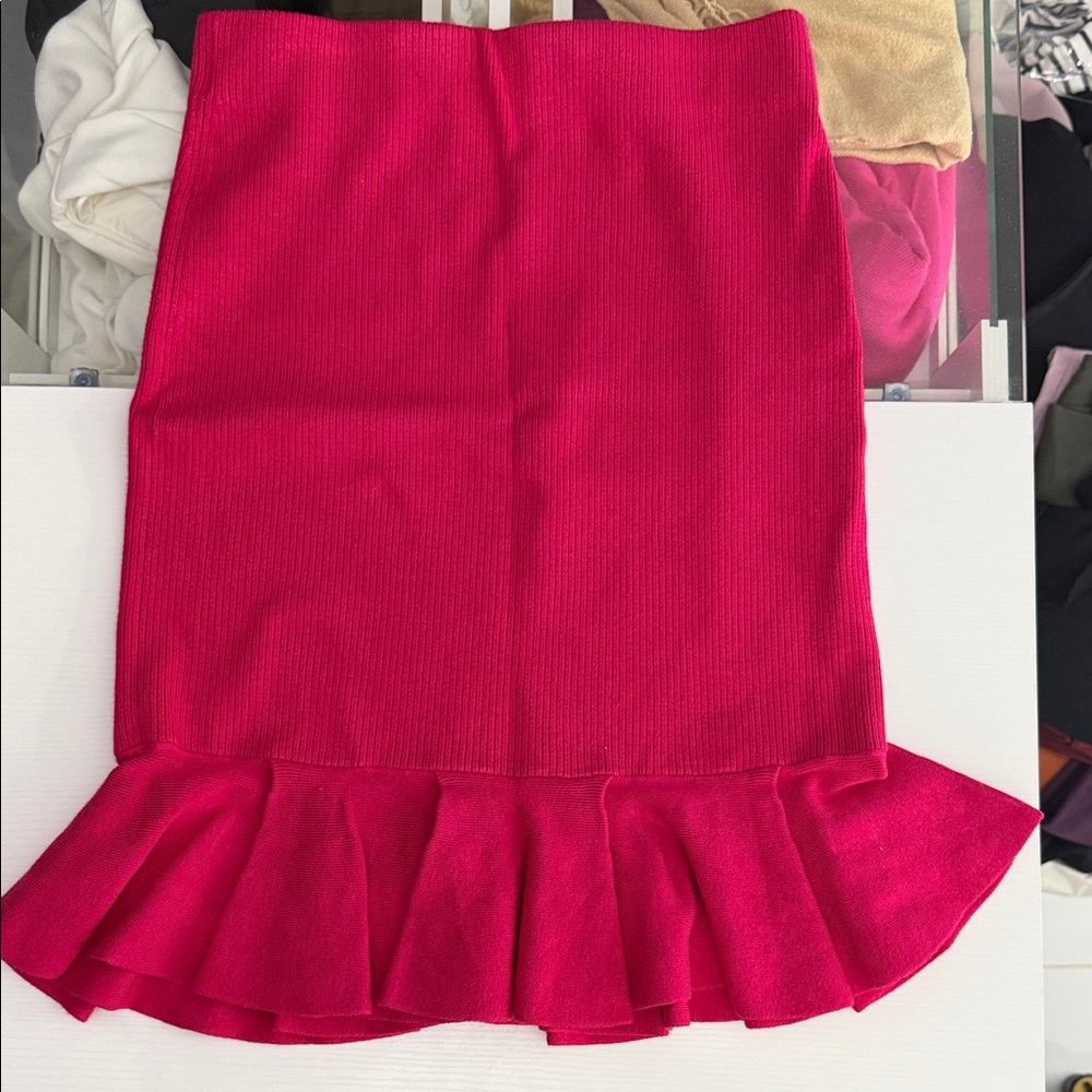 Express Vibrant Pink Pencil Skirt